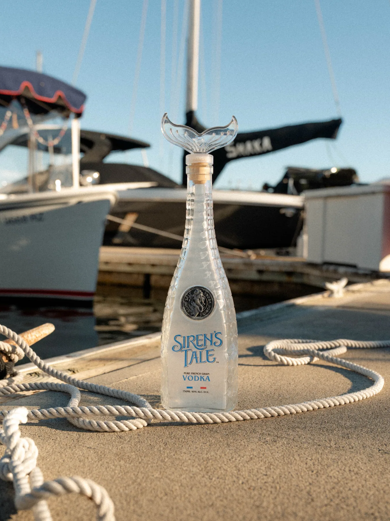 Siren's Tale Vodka dockside shoot by Swimm