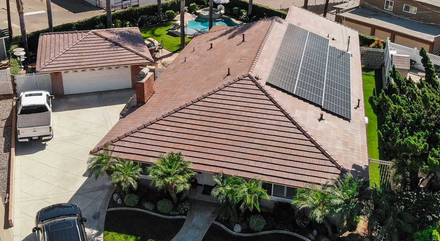 Sun Dynamics solar install aerial